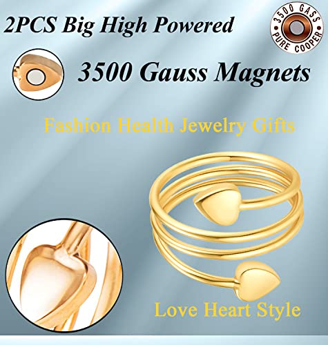 Vicmag Copper Magnetic Ring for Women, Lymphatic Drainage Ring Ladies Fingers Vicmag buy supplements canada