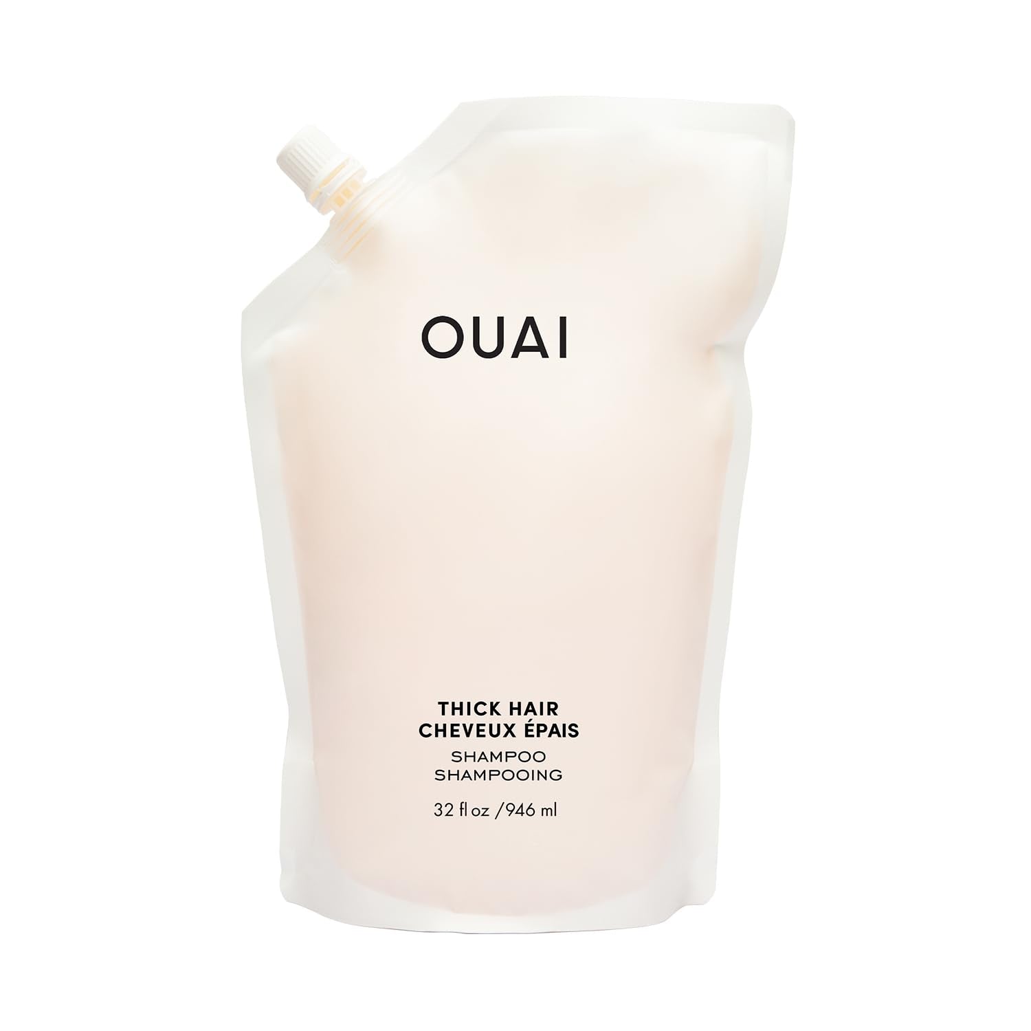 OUAI Thick Shampoo Refill - Moisturizing Shampoo with Keratin, Marshmallow Root, Shea Butter & Avocado Oil for Thick Hair - Strengthens & Hydrates - Paraben, Phthalate & Sulfate Free (32 Fl Oz) OUAI buy supplements canada