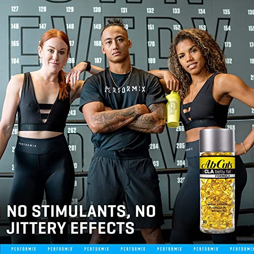 Ab Cuts CLA Belly Fat Formula - 80 Easy-to-Swallow Softgels - Omega 3 Fish Oil, Flaxseed AbCuts buy supplements canada