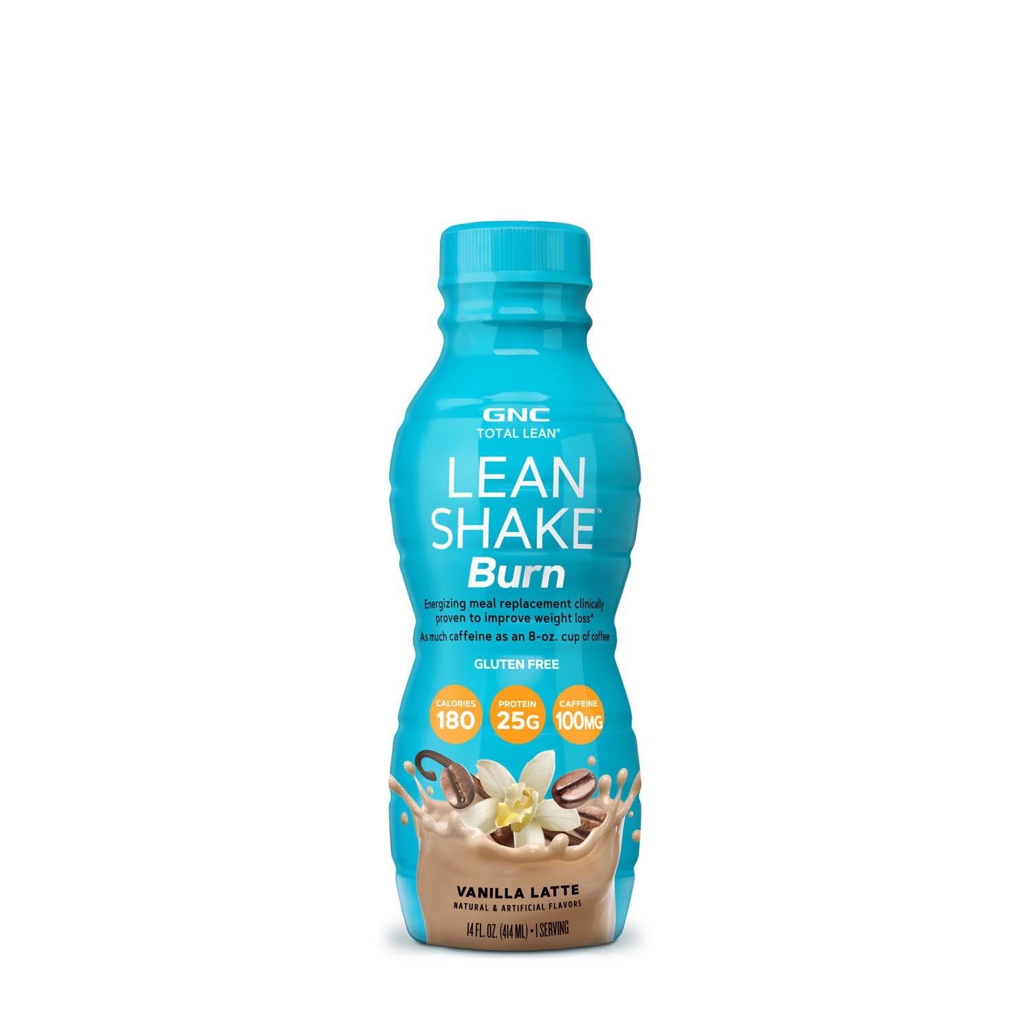 GNC Total Lean Lean Shake Burn - Vanilla Latte - 12 Bottles GNC buy supplements canada
