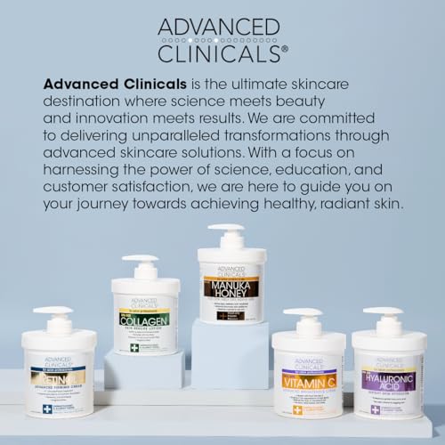 Advanced Clinicals Retinol Cream. Value Set- Two spa size 16oz bottles with pump Advanced Clinicals buy supplements canada
