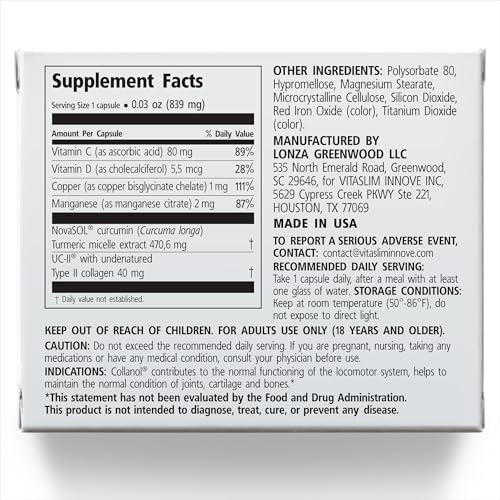 Innovation in The Care of Healthy Joints – Liquid Formula in a Double Capsule. 3D Collagen + Micelle Extract of Turmeric Roots 1 Capsule/Day. Laboratory Tested Collanol buy supplements canada