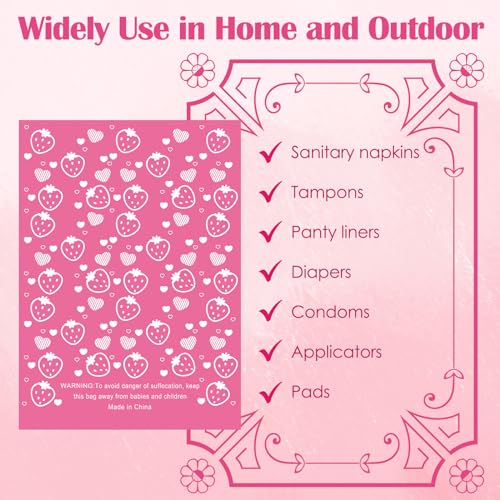 150Pcs Sanitary Napkin Disposal Bags, Luxiv Pink Disposable Sanitary Bag Personal Care Disposal Bags Luxiv buy supplements canada