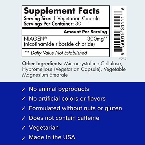 TRU NIAGEN - Patented Nicotinamide Riboside NAD+ Supplement. NR Supports TRU NIAGEN buy supplements canada