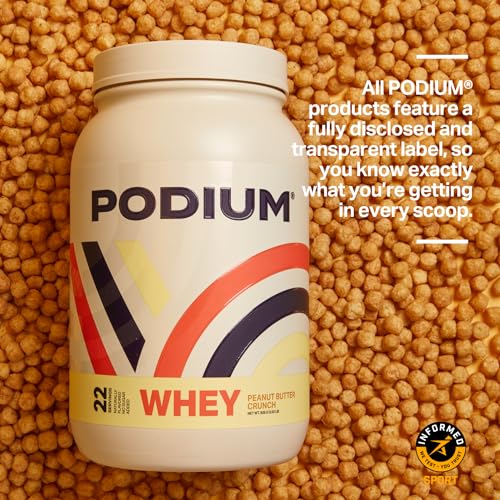 Podium Nutrition, Whey Protein Powder, Peanut Butter Crunch, 22 Servings, 27g of Whey Podium Nutrition buy supplements canada