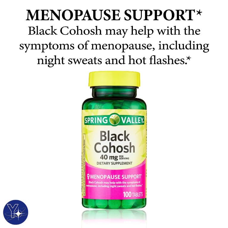 Black Cohosh Menopause Support Dietary Supplement Tablets Spring Valley YOLOMOLO buy supplements canada
