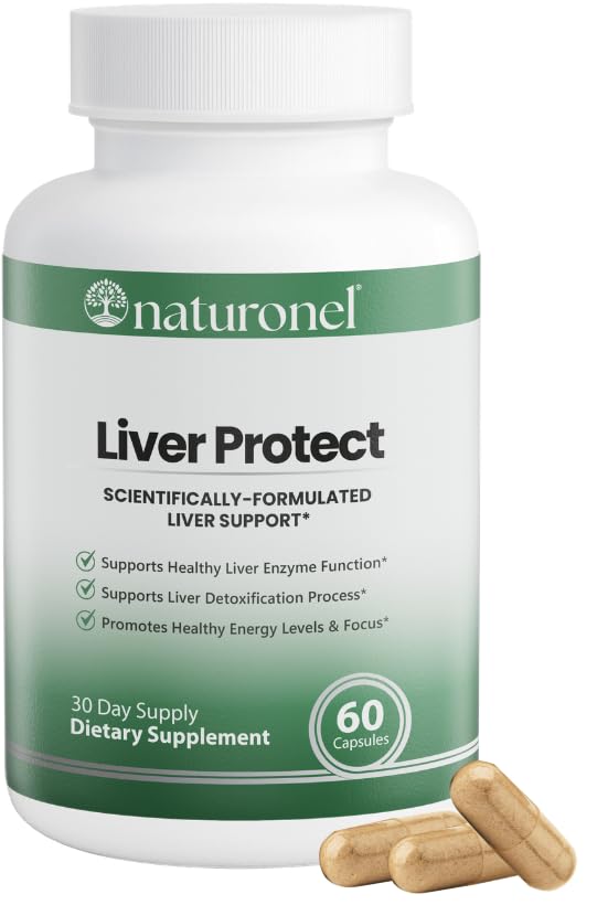 Naturonel Liver Protect – Liver Cleanse Detox & Repair | Liver Detox with Milk Thistle, Beetroot, Artichoke, Dandelion, Chicory, Yarrow, Jujube & Herbal Detox Blend | Made in USA, GMP Certified (1) Naturonel buy supplements canada