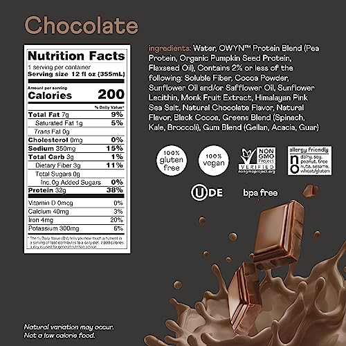 OWYN Only What You Need Pro Elite Vegan High Protein Keto Shake, 32g Protein OWYN Only What You Need buy supplements canada