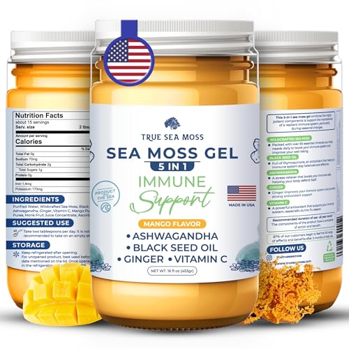 TrueSeaMoss Wildcrafted Irish Sea Moss Gel – Nutritious Raw Seamoss Rich in Minerals TrueSeaMoss buy supplements canada