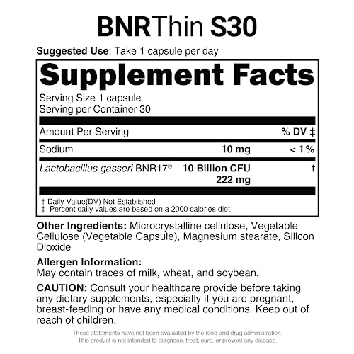 AceBiome BNRThin S30, Lactobacillus Gasseri BNR17, 10 Billion CFU Guaranteed AceBiome buy supplements canada