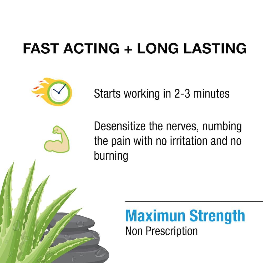 Puregen Labs Lidocaine 5% Anorectal (hemorrhoidal) Cream Maximum Strength | Enriched with Aloe-Vera | 6 Oz P Puregen Labs buy supplements canada