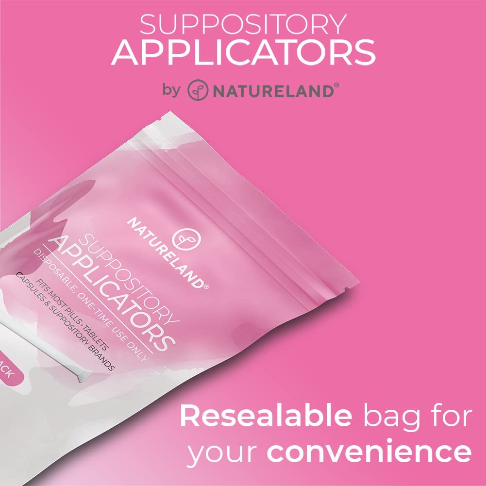 Natureland [10 Pack] Vaginal Suppository Applicators for Women, Soft Tip Auxiliary Tool for Pills Natureland buy supplements canada