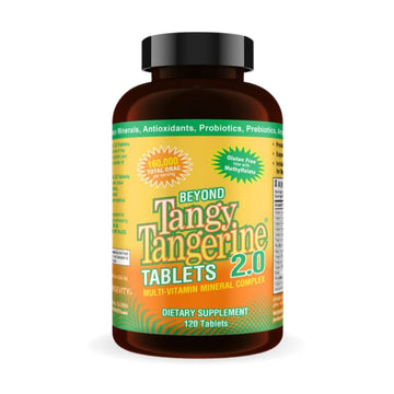 Youngevity Beyond Tangy Tangerine 2.0 Multi-Vitamin & Mineral Complex - Made with Natural & Whole Foods | 160,000 ORAC | 120 Tablets | 1 Bottle Youngevity buy supplements canada
