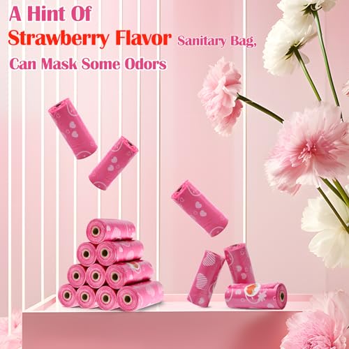 150Pcs Sanitary Napkin Disposal Bags, Luxiv Pink Disposable Sanitary Bag Personal Care Disposal Bags Luxiv buy supplements canada