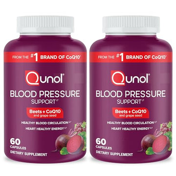 Qunol Beets Capsules for Blood Pressure Support, 3 in 1 Beets + CoQ10 + Grape Seed Qunol buy supplements canada