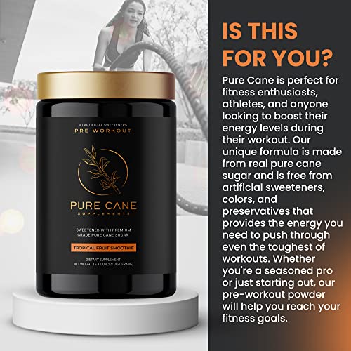 Pure Cane Natural Pre Workout Powder for Men & Women - No Artificial Sweeteners Pure Cane Supplements, Inc. buy supplements canada