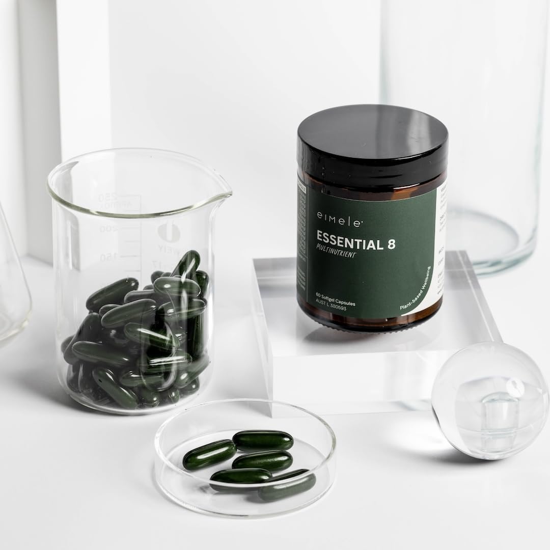 Essential 8 | Multivitamin for Energy & Immunity Support | 8 Essential Nutrients | Calcium, Vitamin B12, Omega3, Zinc, Iron, Vitamin D & More eimele buy supplements canada
