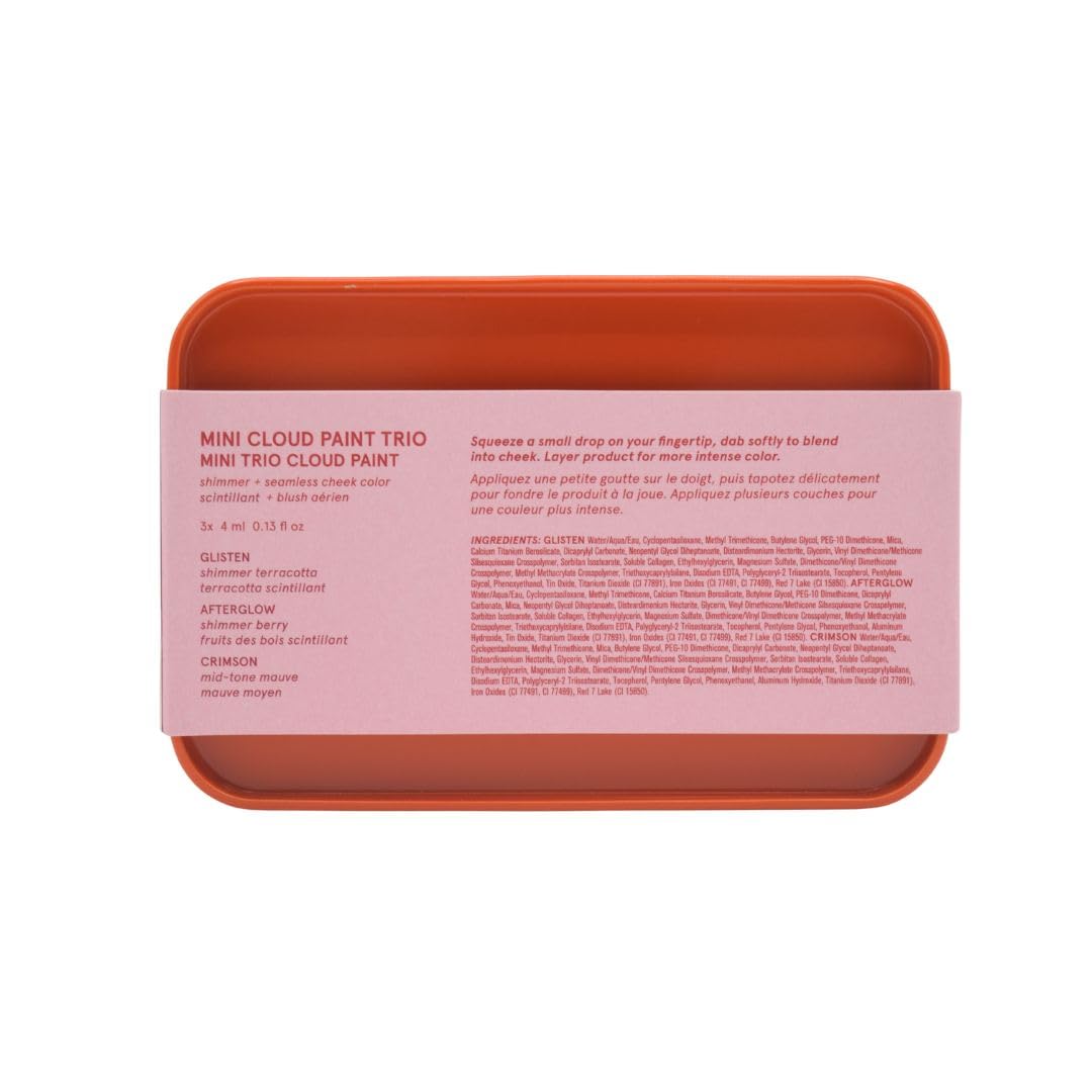 Glossier Mini Cloud Paint Blush Trio Holiday Gift Set: Crimson, Glisten & Afterglow Glossier buy supplements canada