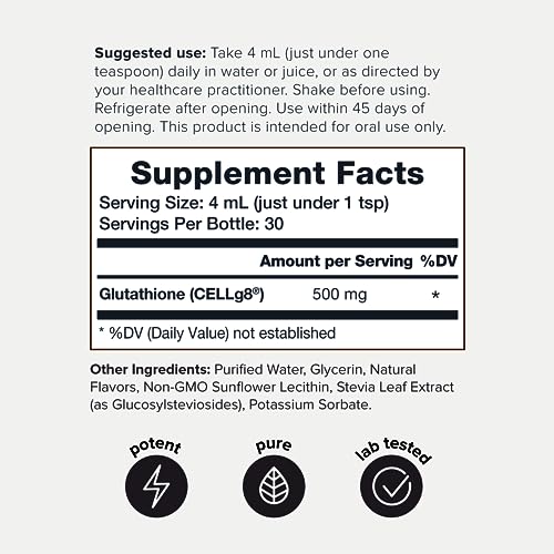 Lab Tested Ultra Bioavailable Liposomal Glutathione - 4 fl. oz Mixable Wild Berry Natural Toniiq buy supplements canada