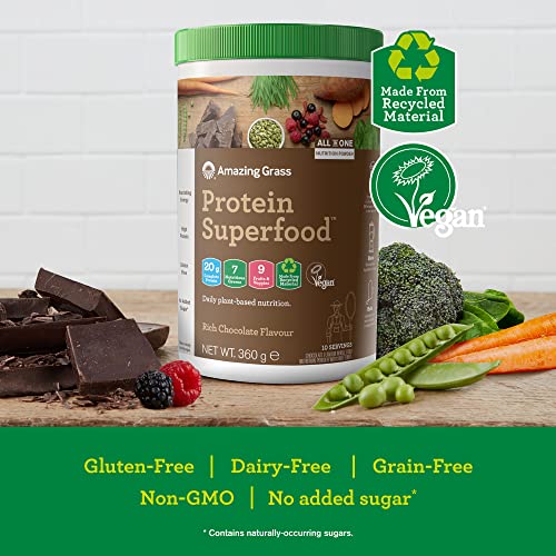 Amazing Grass Protein Superfood, Organic Vegan Protein Powder with Fruit and Vegetables Amazing Grass buy supplements canada