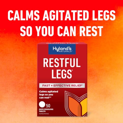 Hyland's Naturals Restful Legs Tablets, Natural Itching, Crawling, Tingling & Leg Jerk Relief, Quick Dissolving Hyland's buy supplements canada