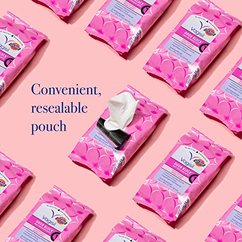 Vagisil Odor Block Daily Freshening Wipes for Feminine Hygiene in Resealable Pouch Vagisil buy supplements canada