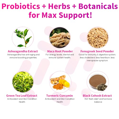 120 Billion CFU Probiotic - Menopause Support Probiotics for Women, 13-in-1 Natural Negima buy supplements canada