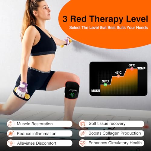 Cordless Red Light Therapy for Knee, Infrared Light Therapy Devices for Knee Pain Relief, Meniscus Injury agiogio buy supplements canada