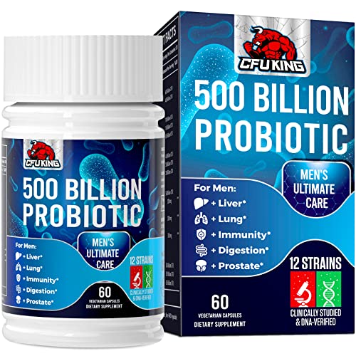 Probiotics for Men, 500 Billion CFU + 12 Strains Men's Probiotic with Turmeric Cranberry CFUKING buy supplements canada