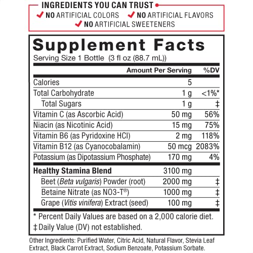 Force Factor Total Beets Superfood Shots for Healthy All-Day Stamina, Energy Drink Alternative Force Factor buy supplements canada