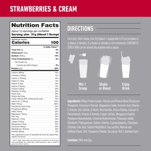 Isopure Protein Powder, Zero Carb Whey Isolate, Gluten Free, Lactose Free, 25g Protein Isopure buy supplements canada