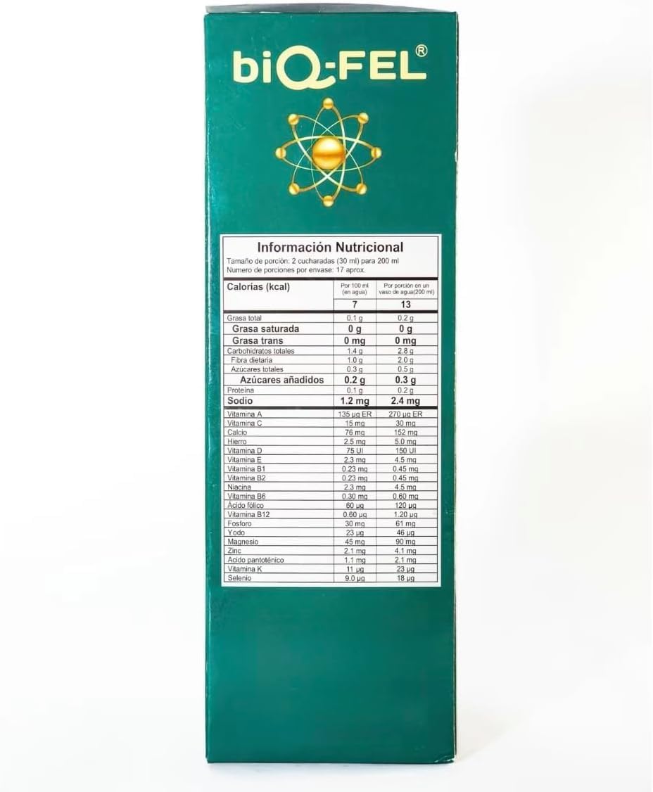 biQ-FEL Daily Multivitamin for Men and Women Liquid Natural Extracts Energy Focus 500ml biQ-FEL buy supplements canada