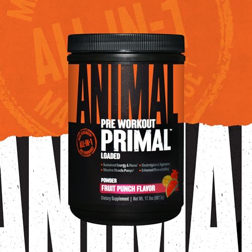 Animal Primal Muscle Hydration + Preworkout Powder – Contains Beta Alanine, 3DPump Animal buy supplements canada