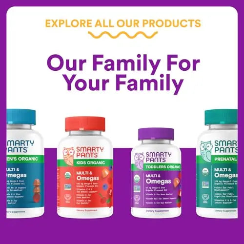 SmartyPants Toddler Multivitamin Gummies - Improved Formula: Omega 3 (DHA/EPA), Vitamins D3, C, Vitamin B12, B6, A, K & Zinc SmartyPants buy supplements canada