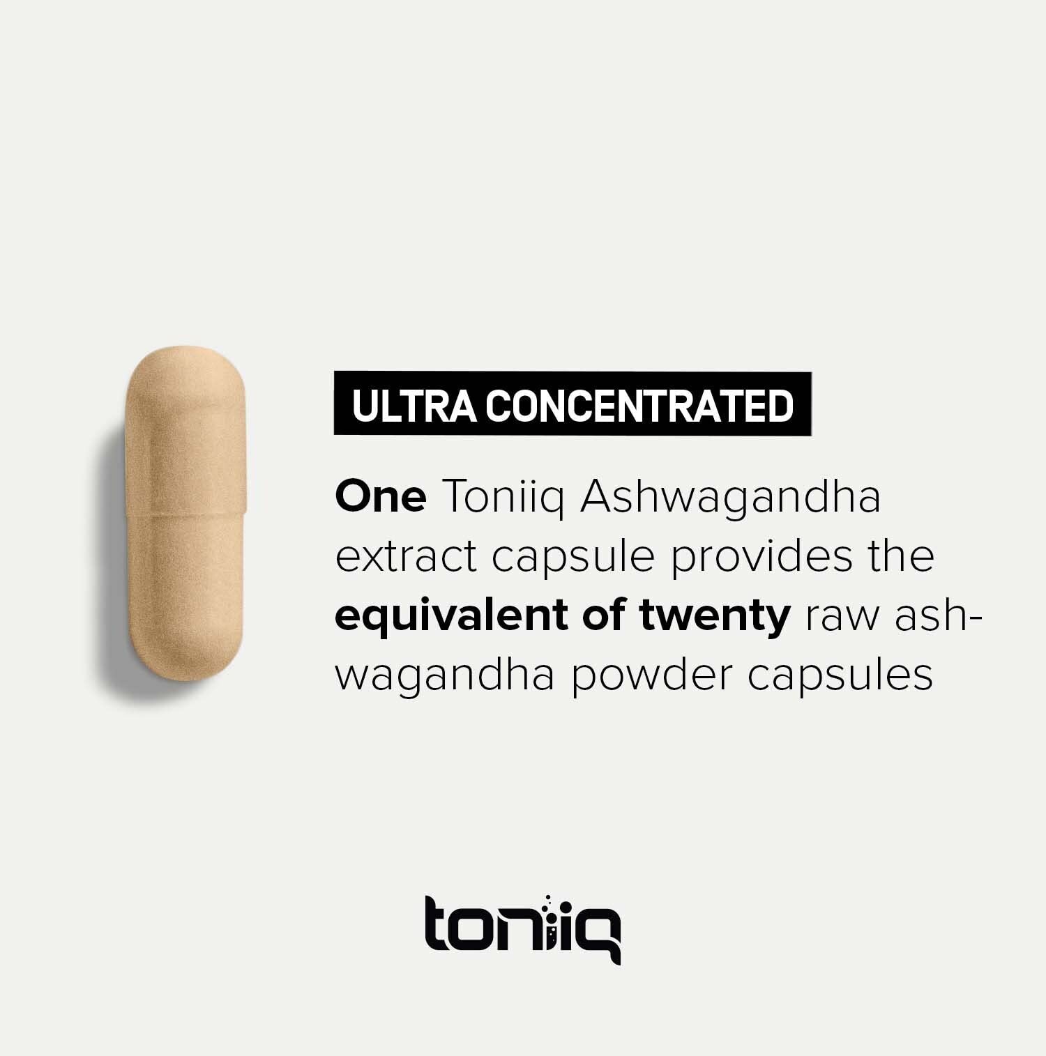 Toniiq 26,000mg 20x Concentrated Extract - 10% Withanolides - Ultra High Strength Toniiq buy supplements canada