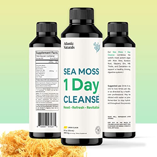 Sea Moss 1 Day Cleanse - Full Body Detox to support bowel movements, Kidney Health Atlantic Naturals buy supplements canada