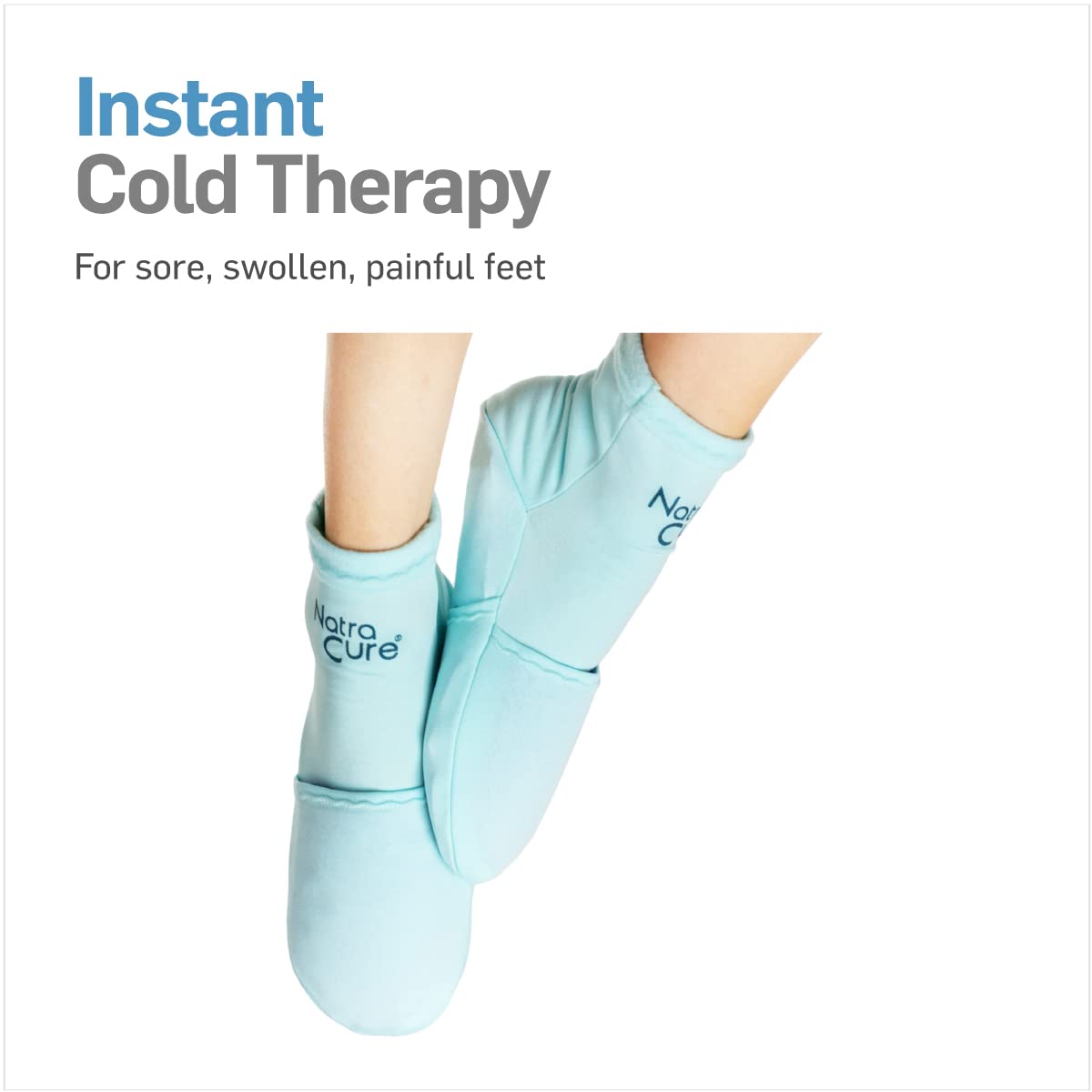NatraCure Cold Therapy Socks - Reusable Gel Ice Frozen Slippers for Feet NatraCure buy supplements canada