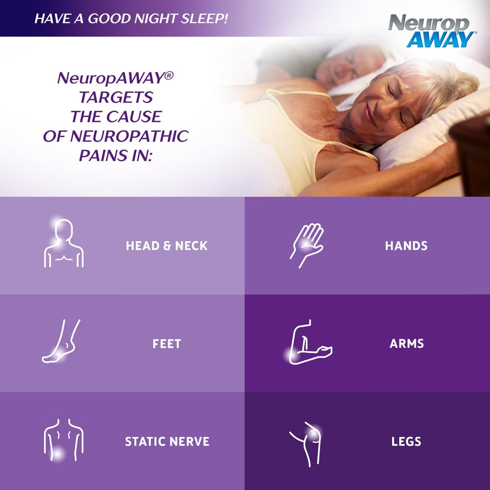 NeuropAWAY Nerve Support PM | 90 Capsules NeuropAWAY buy supplements canada