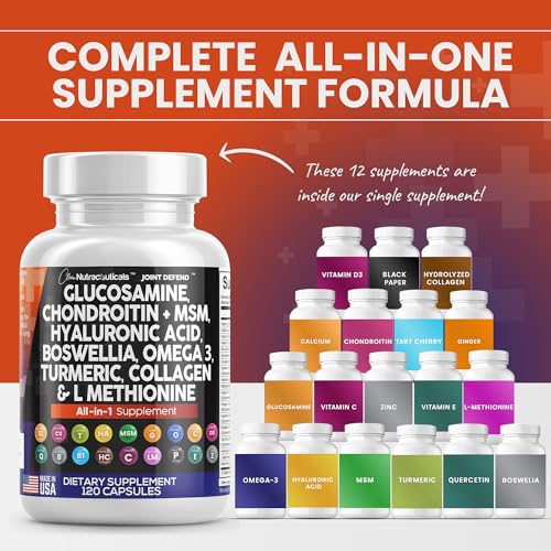 Clean Glucosamine Chondroitin MSM Turmeric Hyaluronic Acid Boswellia Clean Nutraceuticals buy supplements canada