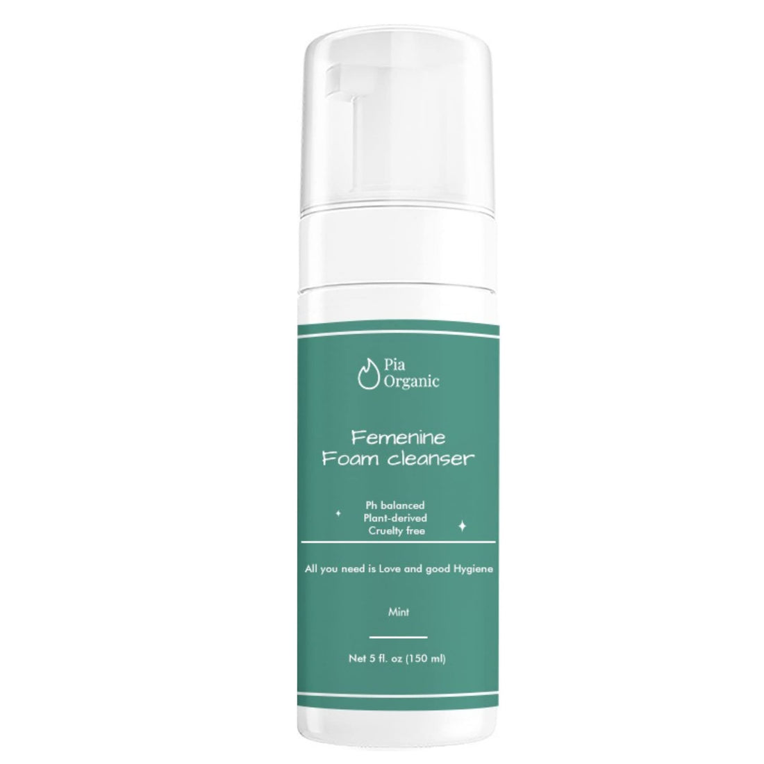 Pia Organic Mint Feminine Foam Cleanser Organic wormwood/olive leaf, Foaming PH Balance Feminine Wash Pia Organic buy supplements canada