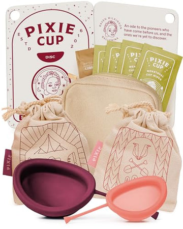 Pixie Cup 2 Menstrual Discs - Most Comfortable Reusable Period Discs - Removable Stem Pixie Cup buy supplements canada
