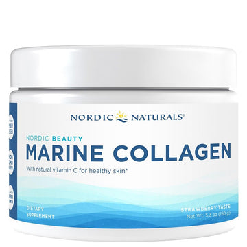 Nordic Naturals Nordic Beauty Marine Collagen Powder, Strawberry - 5.29 Ounces - Collagen Powder Supplement for Healthy Skin, Joints, and Bones, Vitamin C for Antioxidant Support - 30 Servings Nordic Naturals buy supplements canada