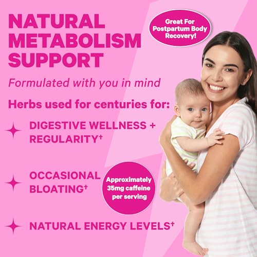 Pink Stork Slim Tea with Organic Dandelion Root, Green Tea, Ginger and Hibiscus for Detox Pink Stork buy supplements canada
