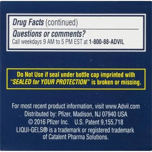 Advil PM Liqui-Gels Pain Reliever and Nighttime Sleep Aid, Pain Medicine with Ibuprofen for Pain Relief and Diphenhydramine HCL for a Sleep Aid - 40 Liquid Filled Capsules - Back to College Advil buy supplements canada