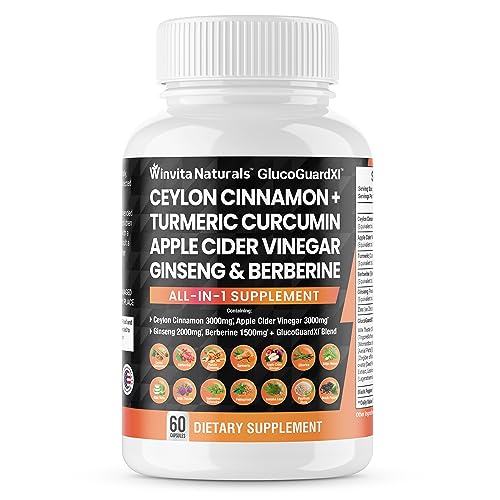 Ceylon Cinnamon 3000mg Apple Cider Vinegar 3000mg Turmeric 2000mg Panax Ginseng Winvita Naturals buy supplements canada