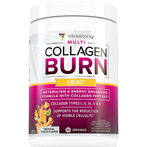 Multi Collagen Burn: Multi-Type Hydrolyzed Protein Peptides with Hyaluronic Acid, Vitamin Vitauthority buy supplements canada