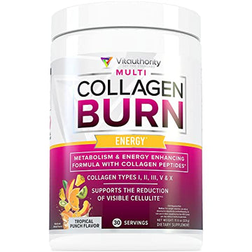 Multi Collagen Burn: Multi-Type Hydrolyzed Protein Peptides with Hyaluronic Acid, Vitamin Vitauthority buy supplements canada