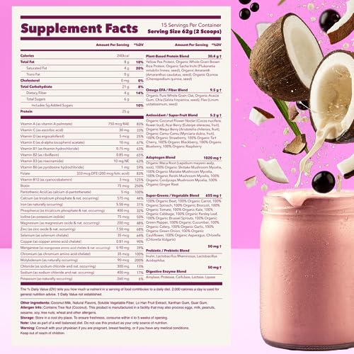 Ka’Chava All-In-One Nutrition Shake Blend, Coconut Acai, 85+ Superfoods, Nutrients Ka'Chava buy supplements canada
