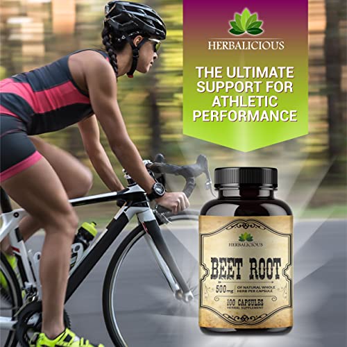 HERBALICIOUS Beet Root Capsules - Herbal Supplement for Athletic Performance HERBALICIOUS buy supplements canada