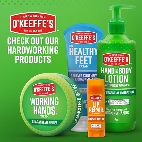 O'Keeffe's Lip Repair Unscented Lip Balm for Dry, Cracked Lips - Stick (3 Pack) - Moisturizer for Very Dry Lips O'Keeffe's buy supplements canada